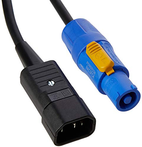 Premium IEC Kettle Lead C14 to Neutrik Powercon Long Flexible Mains Power Cable (2 m)