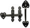 Black Antique Wrought Iron Suffolk Thumb Latch 200mm External Door or Gate Catch Lock Handle