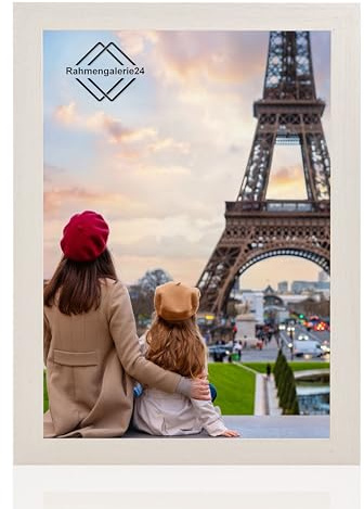 Bilderrahmen Fotorahmen 36x49 cm Birke bilderrahmen zum aufhängen MDF picture frames Farbe und 40 verschiedene Größen wählbar ohne Passepartout Rahmen Ayleen