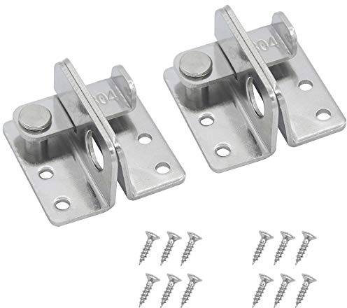Masterlock Pack of 2 Shed Lock Hasp and Staple Small Hasp and Clasp - Silver