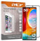 REY Pack 2X 3D Bildschirmschutz aus gehärtetem Glas für LG Velvet 5G, Schwarz, Displayschutzfolie 9H+ Härte, Anti-Kratzen-Öl-Bläschen, Voller Schutz, 3D, 4D, 5D