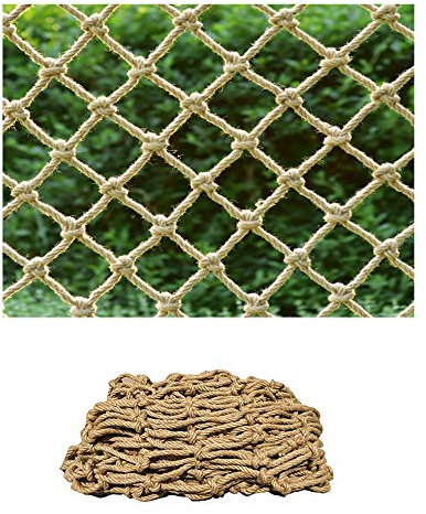 XCYYBB Katzensicherheitsnetz für Balkon und Fenster, Haustier-Schutznetz, Zaun, Treppe, Haustier, Hund, Katze, Anti-Fluchtnetz, Outdoor-Kletternetz, Dekoration, Netz, Hanfseil, 5 x 5 m