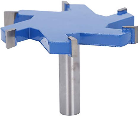 Fraise à rainurer Bit de Routeur à Fente en T à 6 Bords, 1/2 Pouce Tige Droite Outil de Travail du Bois