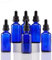 YIZHAO Flacon Compte Gouttes 50ml, Bleu Flacon Huile Essentielle Vide avec Pipette Verre, pour Huile Essentielle, Aromathérapie, Laboratoire, Massage, Cosmétique, Voyage - 6 Pcs
