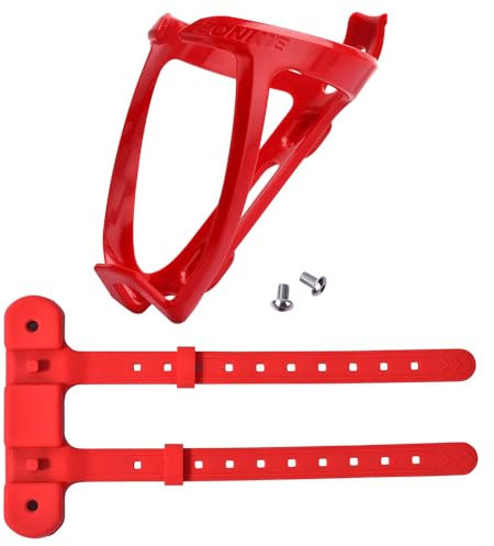 Fahrrad-Flaschenhalter für Wasser-Flaschen, geeignet auch als Babyflaschenhalter für Kinderwagen Einheitsgröße, Viele Farben sind verfügbar (Rot)