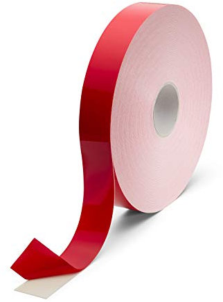 1mm dickes doppelseitiges PE-Schaumstoff Klebeband, 66 m Großrollen, weiß, 9mm, 12mm, 15mm, 19mm, 25mm, 30mm, 40mm, 50 mm Breite wählbar, Größe: 9 mm