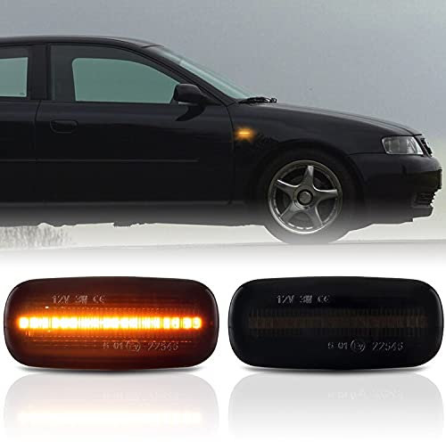 LED SEITENBLINKER passend für Audi A2 8Z | A3 8L | A4 8D | A6 C5 | SCHWARZ