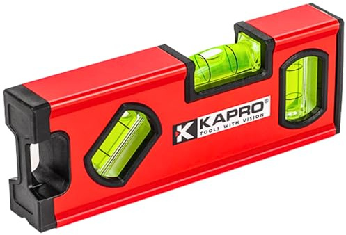 Kapro - 771M TWIN Magnetic Heavy Duty Toolbox Level - For Leveling and Measuring - Features V-Groove and Magnet Base - VPA Certified - 6 Inch