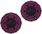 Moze Getränkuntersetzer (2er Set) - Purple - Glassuntersetzer - rutschfest - Einfache Reinigung - Set - 2 Stück - 8 cm Durchmesser - 4mm Höhe