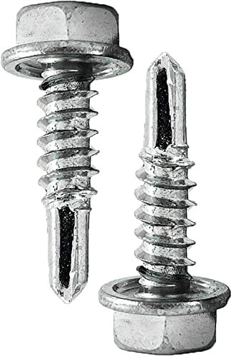 DOJA INDUSTRIAL | Vis Autoperceuse à Tête Hexagonale | Vis Autoforeuse Acier Zingué | 4,8x19 mm | Lot 50 | Vis DIN 7504 Forme K | pour Tole Acier, Bride de Fixation, Matériel de Construction..