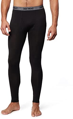 32 Degrees Men's Lightweight Baselayer Legging | Form Fitting | 4-Way Stretch | Thermal, Black, X-Large