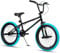 AVASTA 20 Zoll Freestyle Jugend BMX Fahrrad Kinder Fahrrad für 6 7 8 9 10 11 12 13 14 Jahre alt Jungen Mädchen Junge Erwachsene und Anfänger-Level-Fahrer mit 4 Peg, Schwarz mit blauen Reifen