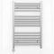 Myhomeware 550mm Wide Curved Chrome Electric Bathroom Towel Rail Radiator With Thermostatic Electric Element UK Pre-Filled (550 x 800 mm (h), MOA Thermostatic Element)