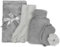 OHS Winter Warmer Gift Set for Women Grey, Mothers Day Gifts Super Soft Cosy Womens Gift - Eye Mask, Hot Water Bottle, Scrunchie, Fluffy Socks, Drawstring Bag