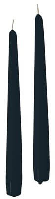 Cereria di Giorgio Risthò konische Kerzen für Kerzenhalter, Wachs, Nachtblau, 2,2 x 25 cm, 10 Stück