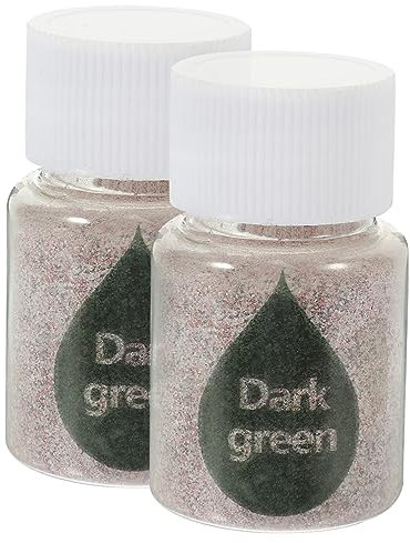 SHINEOFI Pigmentos Para Teñido Anudado y Decoración De Ropa, Kit De Tintes Verdes Para Niños y Adultos, Polvo De Teñido Anudado Verde Oscuro, 2 Botellas De 40g, Para Bricolaje y Manualidades Textiles