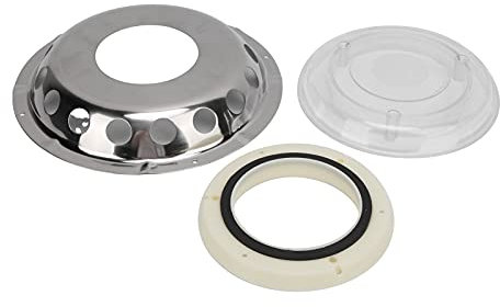 Marine Ventilation Window, Stainless Steel Air Vent for Boats with Transparent Center, Anti-Corrosion, Built-in Drainage Hole, Suitable for Motor-Homes, Caravans and Areas