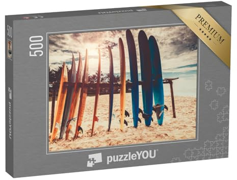 puzzleYOU : Puzzle de 500 pièces « Planches de Surf sur la Plage »