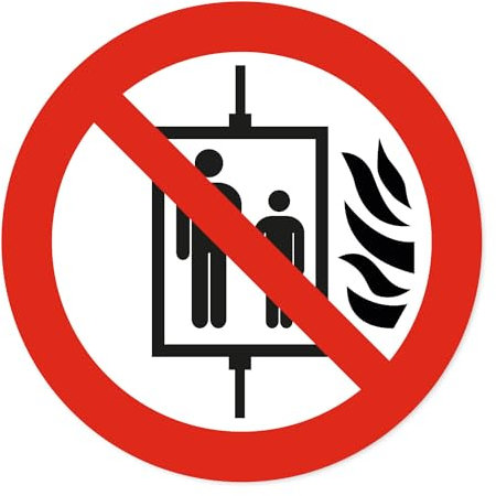 Pegatina de prohibición P004 prohibido el paso a peatones según DIN EN ISO 7010 I advertencia I con protección UV I resistente a la intemperie I Ø 10 cm I hin793