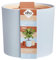 Elho Lex Pott Set of 3 - Pot de Fleur Interieur - Plastique 100% Recyclé - Ø 11, 13 and 14 cm - Bleu/Bleu Celeste