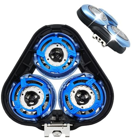 SH50 Ersatzköpfe Kompatibel Mit Philips Serie 5000/6000 Scherkopf,Gewidmet FüR Runder Kopf - Nicht Kompatibel mit Fünfeckgehäuse-Modelle