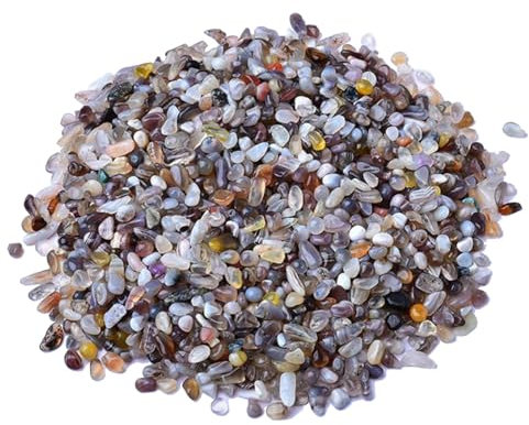 XYUERU Gravier d'agate de Cristal, Gravier de Pierre Naturelle de Cristaux colorés, Gravier d'aquarium décoratif for Plantes, Remplissage de Vases, Gravier d'aquarium(9-12mm)