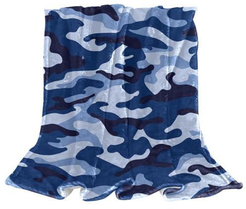 Kuscheldecke Tarnfarbe Camouflage Flauschig Decke Weich Warme Fleecedecke Für Couch Bett Sofa 150×100cm