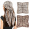 vimate Leopard Silk Head Scarf -Ladies 35'' Satin Hair Scarf for Wrapping at Night Silk Scarf for Women Neck for Spring Summer Fall Winter(2 Pack-Q)