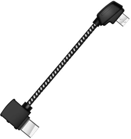 Micro AB to USB C Remote Controller Cable, 30cm Braided Type C Charging Date Cable for DJI Mini SE Mavic Mini Mavic 2 Pro Zoom Mavic Air Pro Platinum