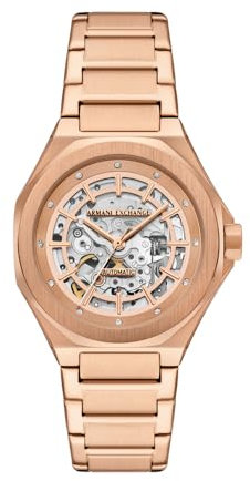ARMANI EXCHANGE Damen Analog Automatik Uhr mit Edelstahl Armband AX4619