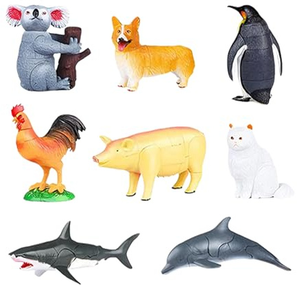 3D Tier Puzzle - 3D Realistische Modelle Zum Selberbauen Und Spielen | Kinder Zusammenbau Spielzeuge,Für Als Geschenk Zu Weihnachten Geburtstag Klassenzimmer Ostern Reise Party Preise Und