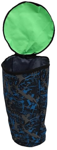 Afrikanische Trommeltasche 12 Zoll als Rucksack für Trommler | Oxford Gewebe, Tarnblaues Muster, Doppelte Reißverschlüsse, Stoßdämpfende Polsterung, für Proben Unterwegs Zufällige Farbe