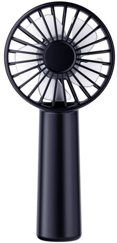 Portable Handheld Fan, Small Personal Hand Fan with 3 Speeds 1800mAh USB Rechargeable, Mini Hand Held Fan for Makeup Eyelash, Travel Gifts for Girls Women Kids