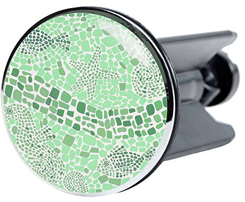 Sanilo Waschbeckenstöpsel Mosaic World Green, viele schöne Stöpsel für das Waschbecken zur Auswahl, hochwertige Qualität