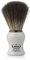 Omega 0196745 - Fiber Rasierpinsel Black Hi-Brush, Weiß