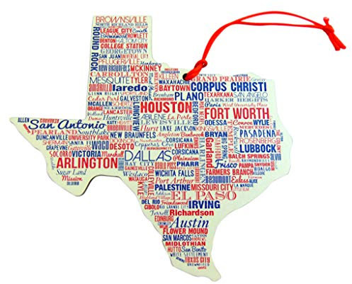 Westmon Works Texas Ornament, Holz, handgefertigt, Weihnachtsbaumschmuck, 12,7 cm