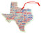 Westmon Works Texas Ornament, Holz, handgefertigt, Weihnachtsbaumschmuck, 12,7 cm
