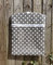 GREY Handmade large peg bag 15 x 18 GREY POLKA DOT wipe clean fabric