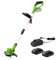 Coupe Bordure sans fil 20V VITO EGO LI + 2 Batteries 2AH + Chargeur + Jeu de 20 lames coupantes