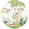 Little Deco Wandtattoo Kinderzimmer Wandbild Wandsticker für Kinder Koala Faultier Wanddeko Spielzimmer Wandaufkleber Selbstklebende Tapete rund 120 cm DL570
