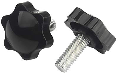 ANSIEDIO M4 Sternschraube Sterngriff Handknob Sternform Schrauben auf Knopf für Werkzeugmaschine, M4×8mm,10 pcs