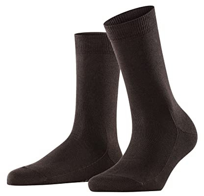 FALKE Damen Socken Family W So nachhaltige Baumwolle einfarbig 1 Paar, Braun Dark Brown 5239, 35-38