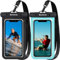 Ryweavou wasserdichte Handyhülle, wasserdichte Handytasche Kompatibel für iPhone 15 14 13 12 11 Pro Max XS XR Samsung S22 S21 Huawei bis zu 7 Zoll, IPX8 Unterwasser handyhülle 2 Pcs