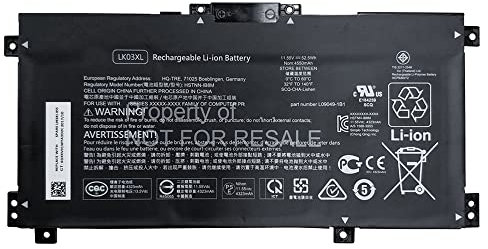 Swark Batterie de rechange LK03XL complète pour ordinateur portable HP Envy X360 15-BP000NB 15-BP107TX 15-bp101nc 15M-BP012DX Series HSTNN-UB71 916368-541 916814-855