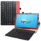 LiuShan Compatible with Lenovo Tab M10 Plus 3rd Gen Keyboard Case,Detachable Keyboard Standing PU Leather Cover for 10.6 Lenovo Tab M10 Plus 3rd Gen (TB125FU) Tablet,Red