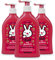 sanosan 2in1 Dusche & Shampoo Erdbeere für Kinder & Baby 3x 400 ml - Duschgel & Haarshampoo mit Bio Olivenextrakt & Milchprotein - Haarpflege, Hautpflege, Shower Gel, Haar Shampoo