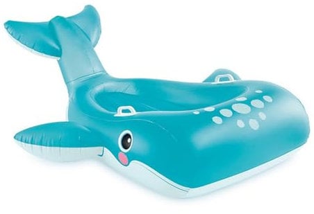 Intex 57567 Ballena Celeste Hinchable, para Niños, Juguetes de Verano, Juegos de Piscina, Flotador, Hinchables para Piscina y Playa, Hinchable Infantil