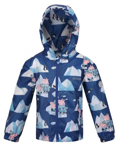 Regatta Kids Pepa Pack Jacket Waterproof Space Blue 5-6 Years