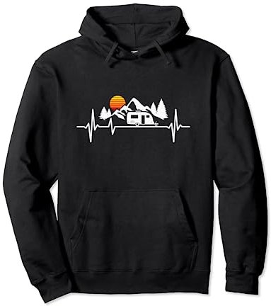 Camping Herzschlag Wohnwagen Pullover Hoodie