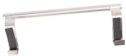 Cabilock Punch-Free Stainless Steel Towel Hanging Rack Over Cabinet Door Single Bar Towel Holder for Apartments Utility Rooms and Kitchens